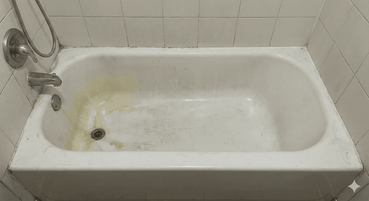Rainier Refinishing surface — Before