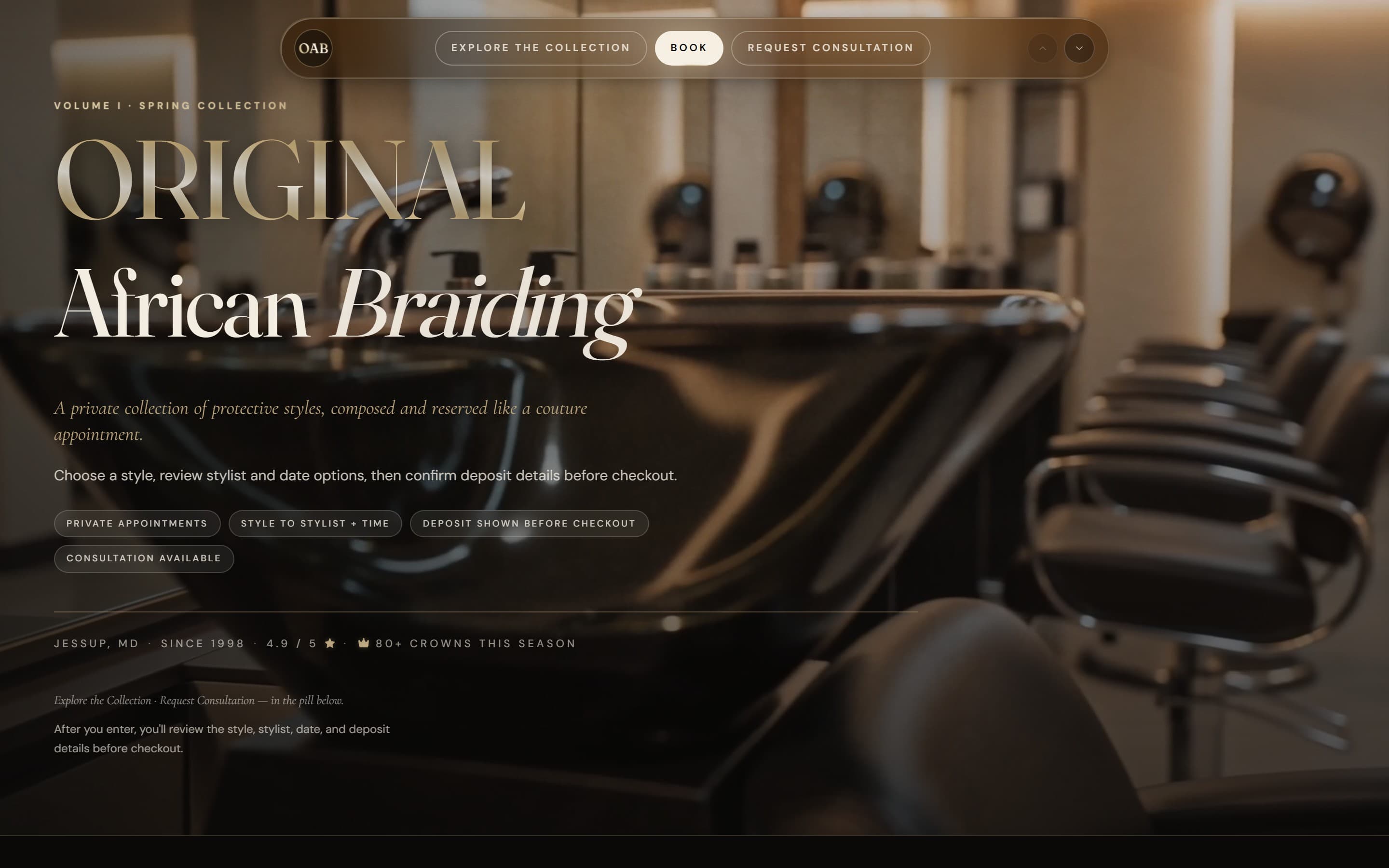Salon Booking. — real build